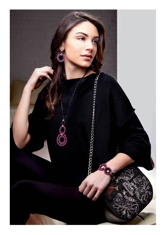 Ottaviani Clutch con perline,cristalli e strass Comprane uno, ottenene uno gratis