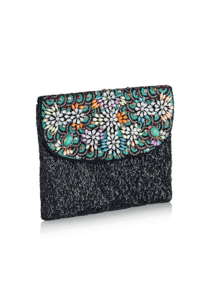 Ottaviani Clutch con cristalli,perline e strass Offerte giornaliere