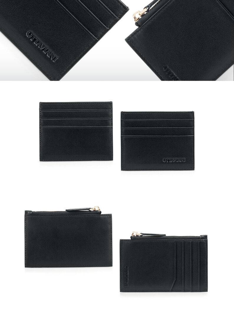 Ottaviani Porta carte di credito in vera pelle c/cerniera Black Friday Prezzi