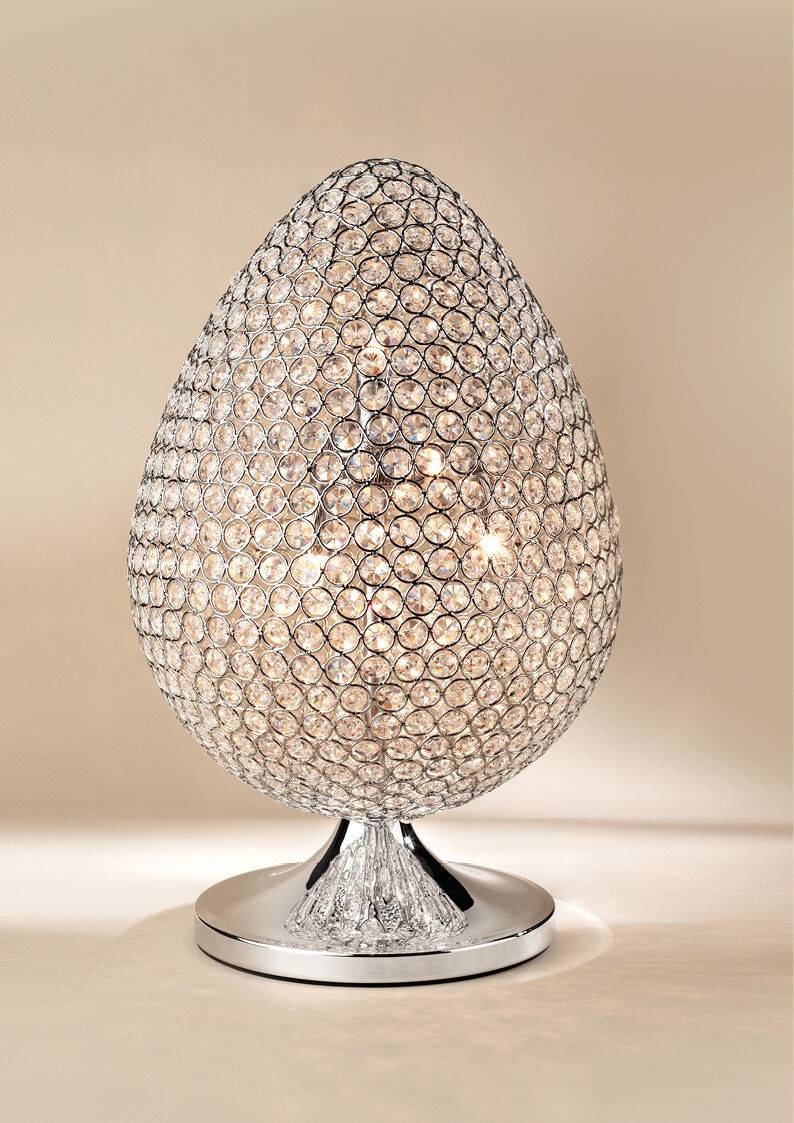 Ottaviani Lampada "l'uovo di diamante" diam.cm15 h.26cm Spedizione Gratuita