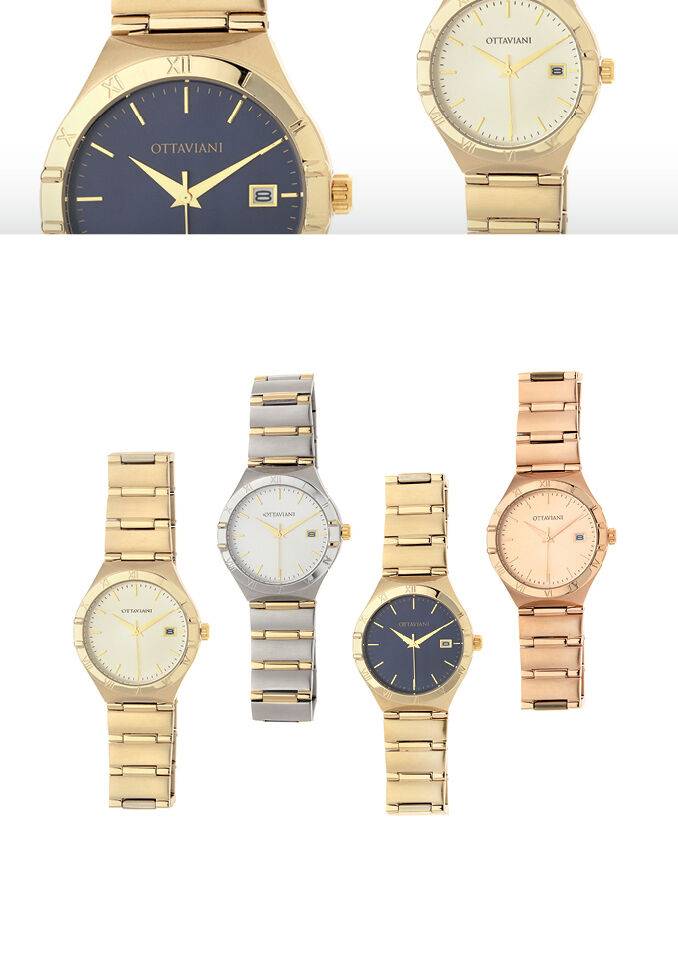 Ottaviani Quarzo classic gold con quadrante blu Promozione Limitata