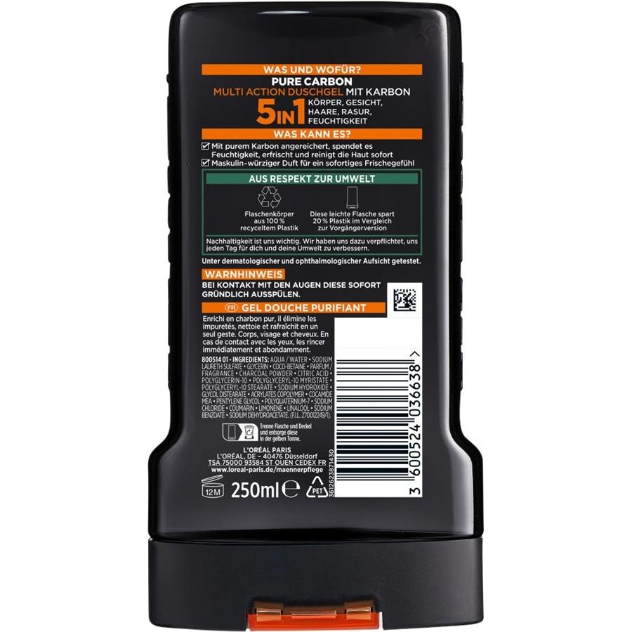 L'Oréal Paris Men Expert Gel doccia Gel doccia Carbon Clean 5 in 1 Cyber Monday
