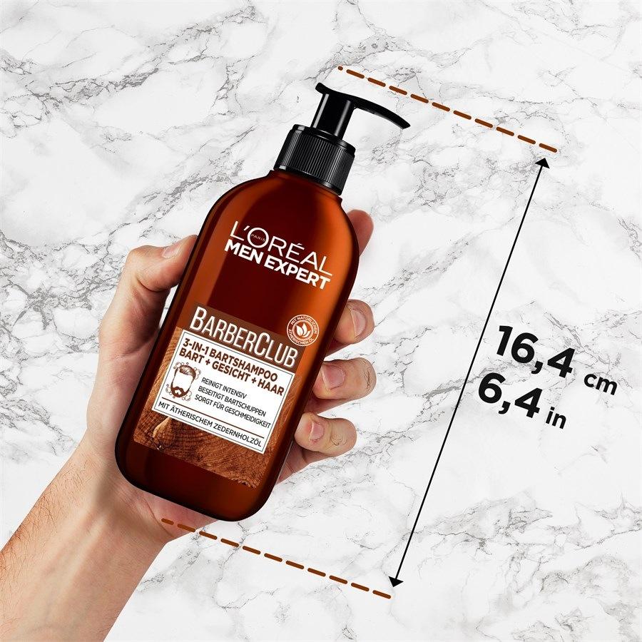 L'Oréal Paris Men Expert Barber Club Shampoo 3In1 barba + viso + capelli Presa
