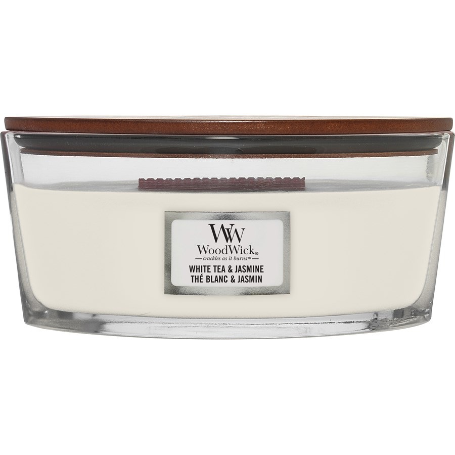 WoodWick Candele profumate White Tea & Jasmine Offerta Pasqua