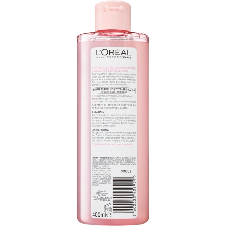L’Oréal Paris Cura idratante Prezioso tonico per il viso ai fiori Economico