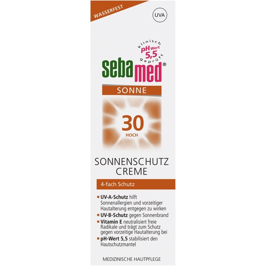 sebamed Sole e protezione Sistema di protezione solare a 4 livelli con filtro UVA/UVB Crema di protezione solare Ritorno libero