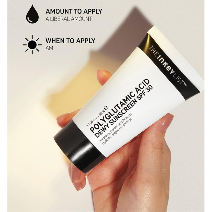 The INKEY List Crea solare e protezione Polyglutamic Acid Dewy Sunscreen SPF30 ACQUISTA ORA