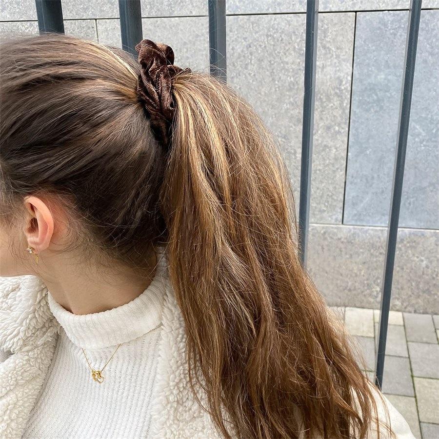 Bellody Scrunchies Original Scrunchie Mocha Brown In Linea