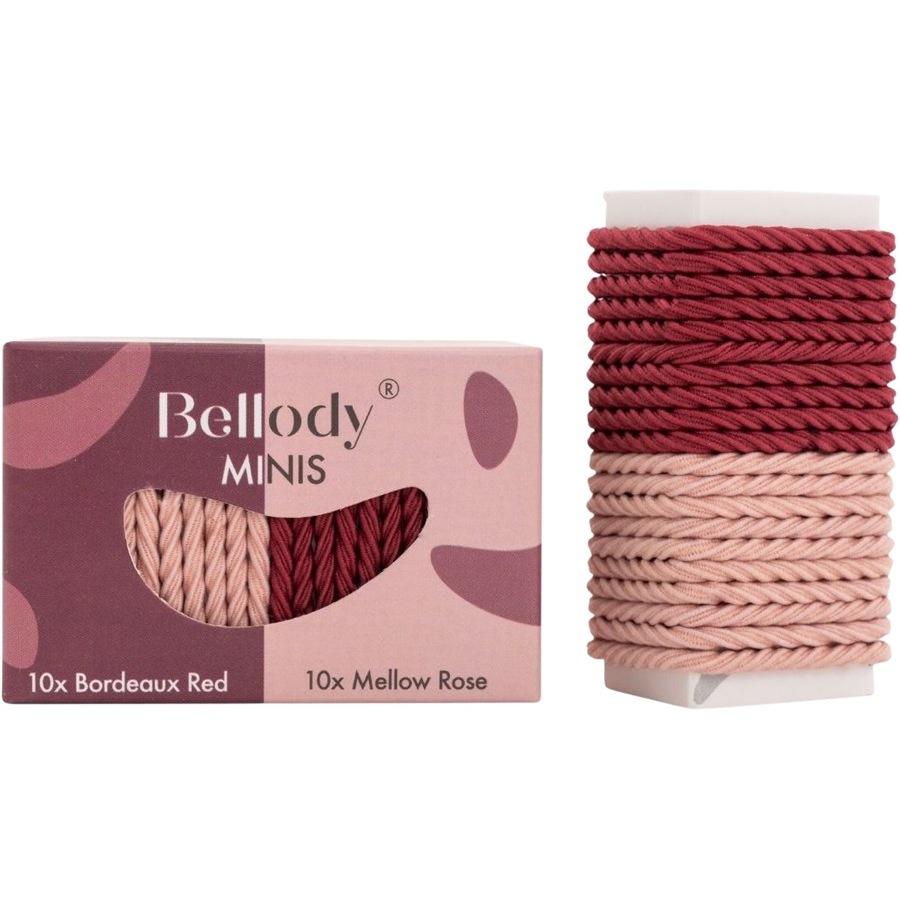 Bellody Minis Hair Rubber Set Mellow Rose & Bordeaux Red Qualità