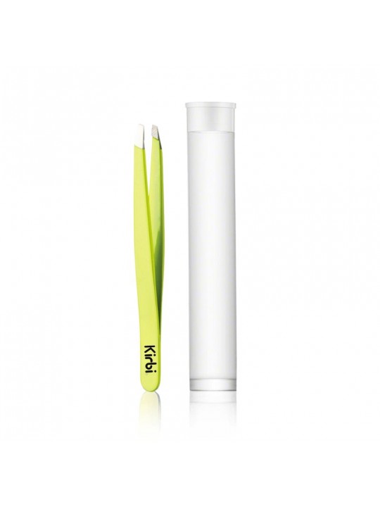 IPAM Pinzetta per Sopracciglia Inox Colorata Fluo con Punta Obliqua