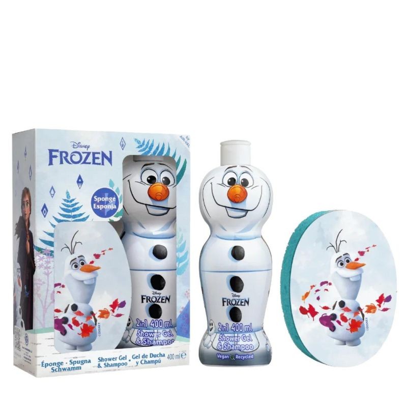 Air Val Frozen Olaf Set Bagno Shower Gel 2in1 + Spugna