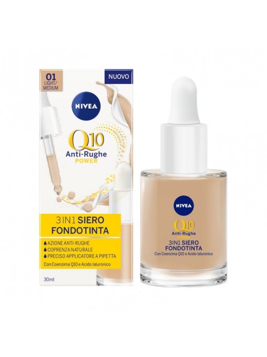Nivea Q10 Power Anti-Rughe 3in1 Siero Fondotinta Sconto di tempo limitato