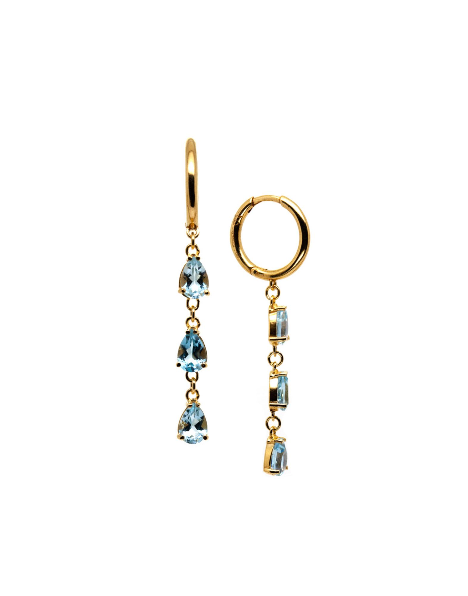 Thais Bernardes Orecchini Dream Colors Topazio Azzurro