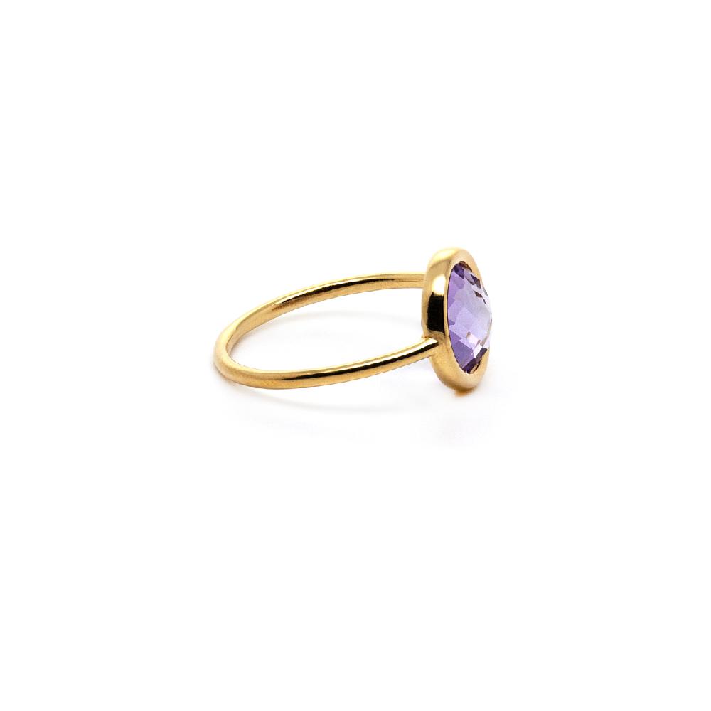 Thais Bernardes Anello Colors Ametista Sconto