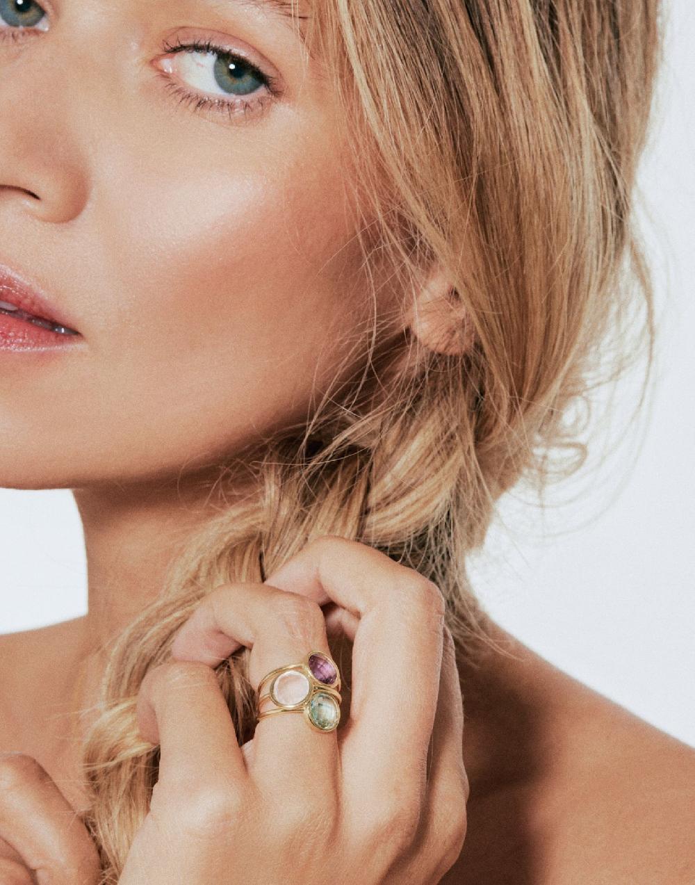 Thais Bernardes Anello Colors Ametista Sconto