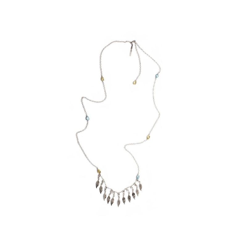 Thais Bernardes Collana con Charms Piume Promozione Limitata