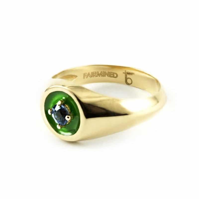 Thais Bernardes Anello Mini Chevalier in oro 18K Hotsell