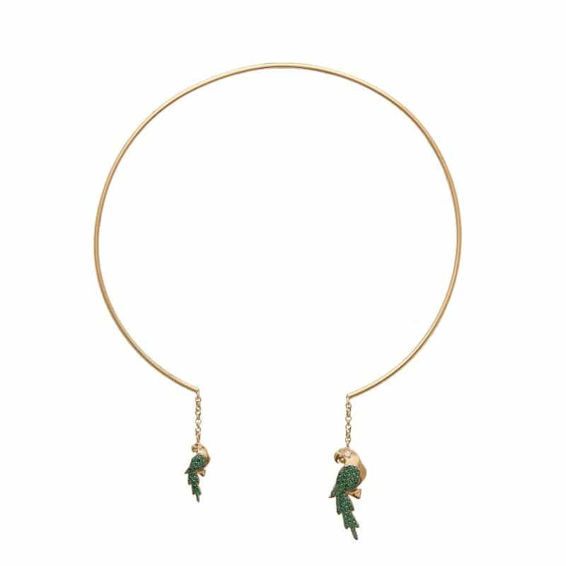 Thais Bernardes Collana Choker Pappagalli Economico