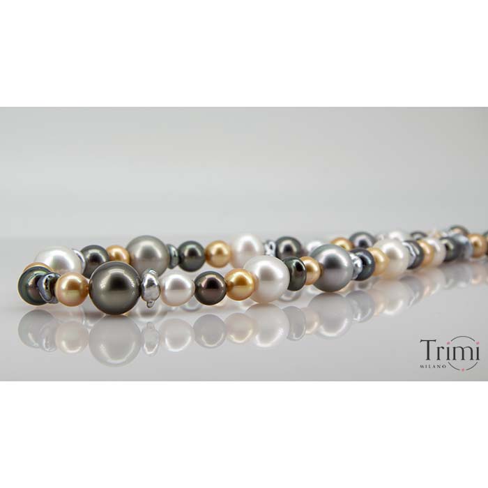 Trimi Gioielli Collana con perle Australiane e Tahiti Promozione Limitata