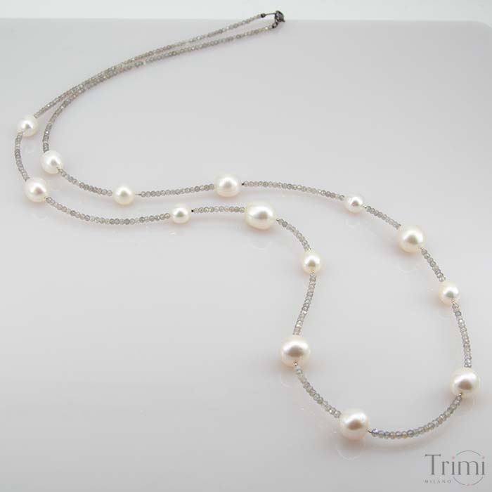 Trimi Gioielli Collana con perle Australiane In Vendita