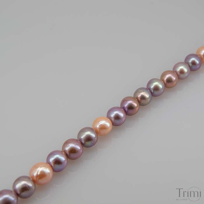 Trimi Gioielli Collana con perle di acqua dolce rosa Saldi Di Fabbrica