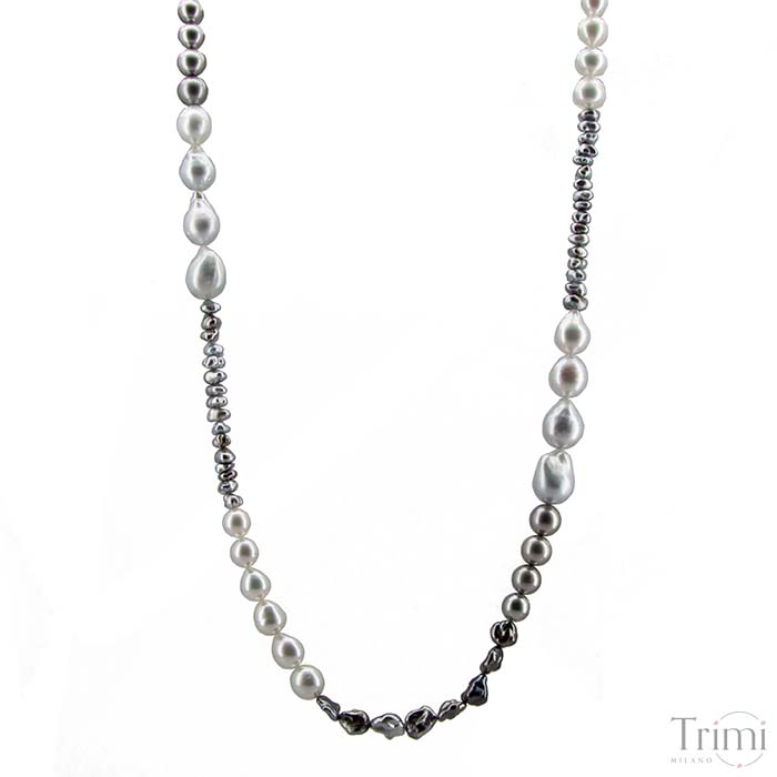 Trimi Gioielli Collana con perle Australiane e di Tahiti Negozio
