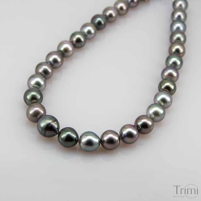 Trimi Gioielli Collana con perle di Tahiti Moda