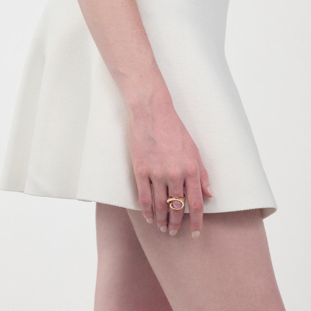 Unoaerre Anello pietra rosa | UNOAERRE Gioielli Prezzo Ridotto