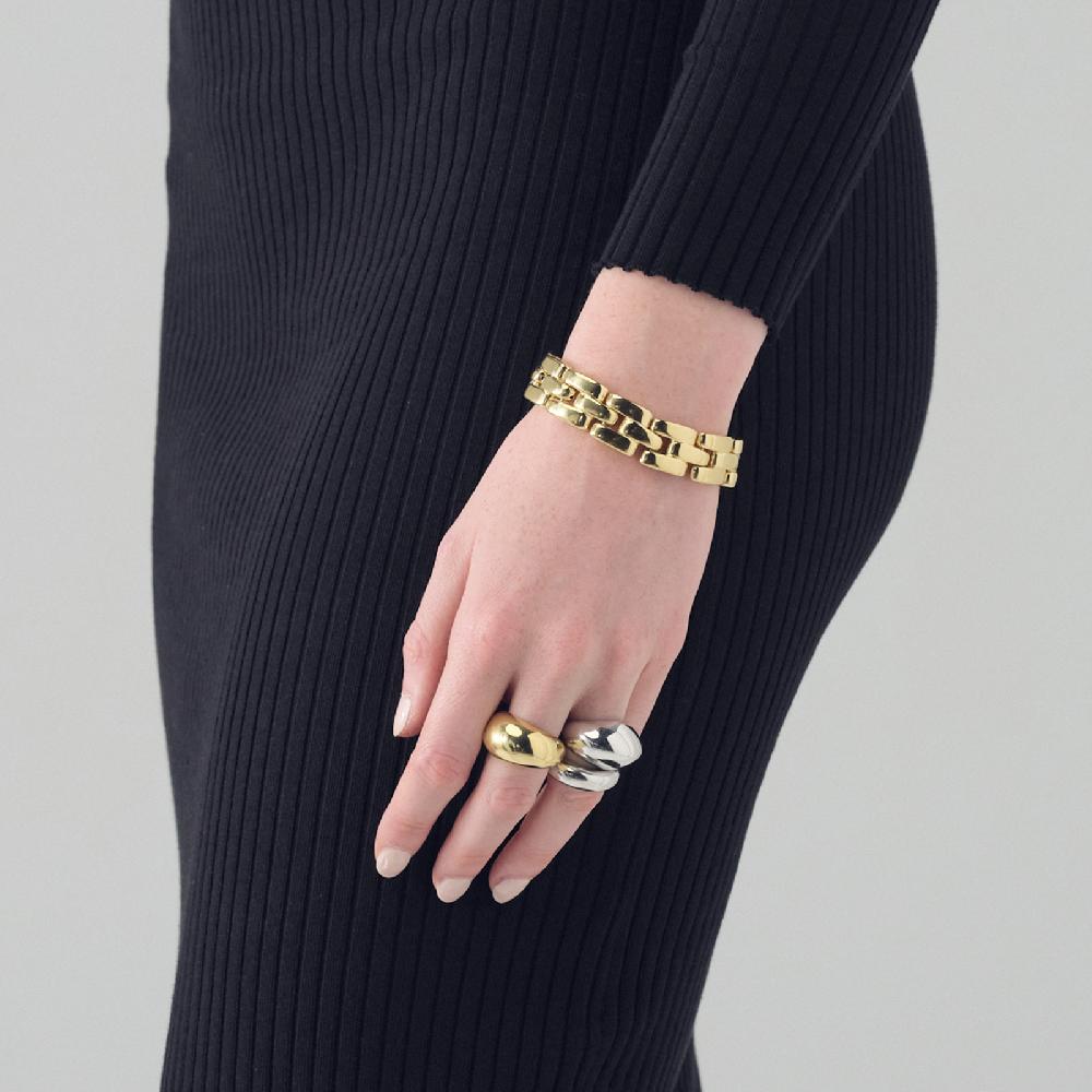 Unoaerre Bracciale Panthere in argento dorato | UNOAERRE Gioielli Qualità