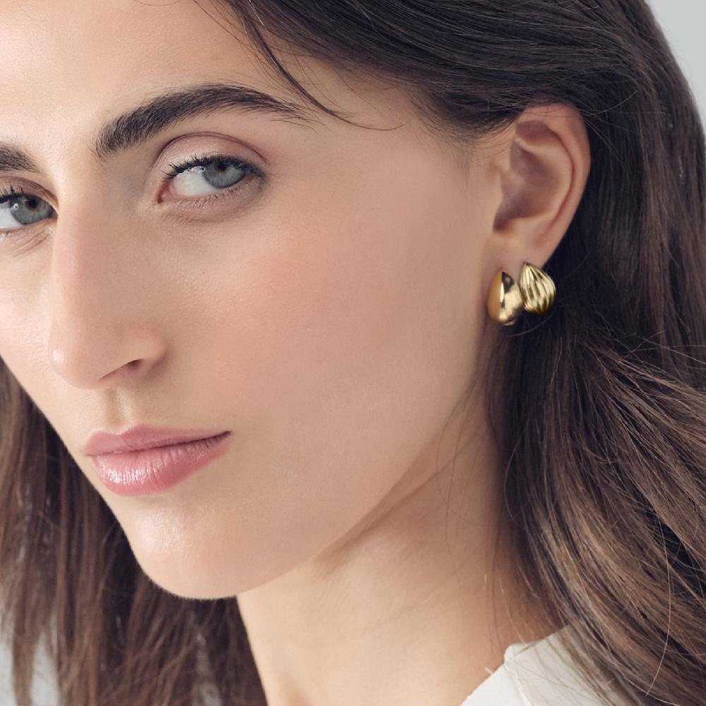 Unoaerre Orecchini in argento dorato mini | UNOAERRE Gioielli Promozione