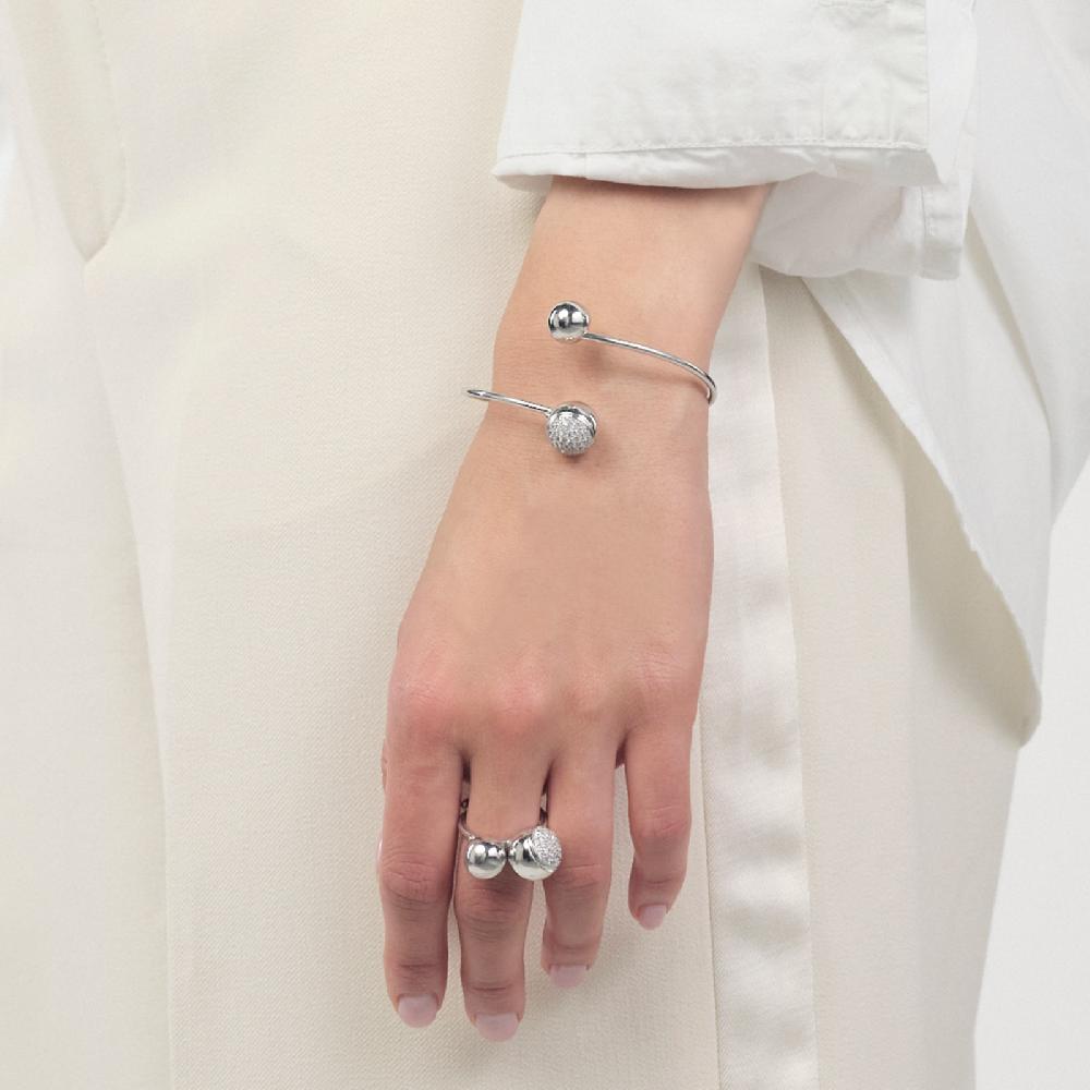 Unoaerre Bracciale in argento e pavé di zirconi | UNOAERRE Gioielli Novità