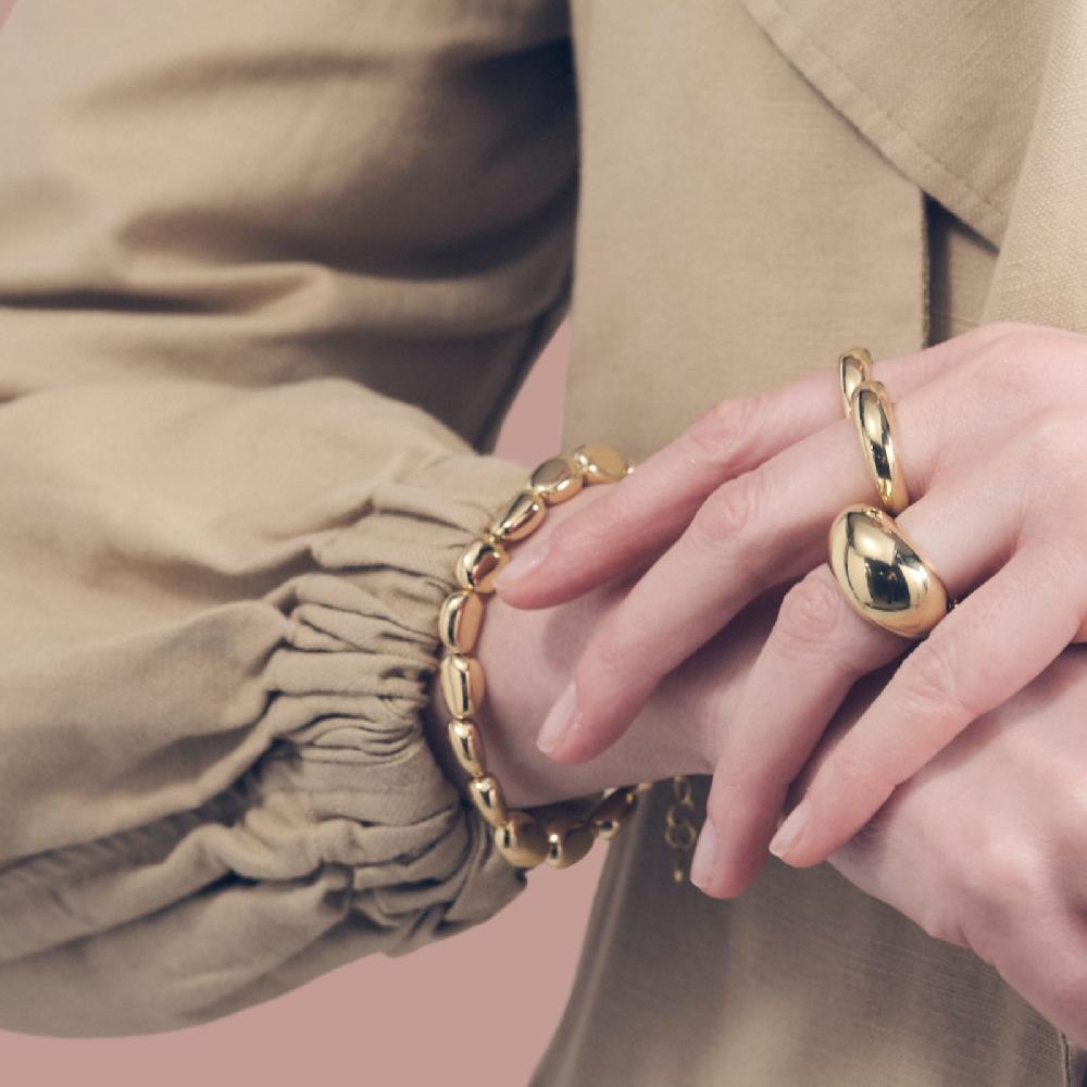 Unoaerre Bracciale in argento dorato | UNOAERRE Gioielli Negozio