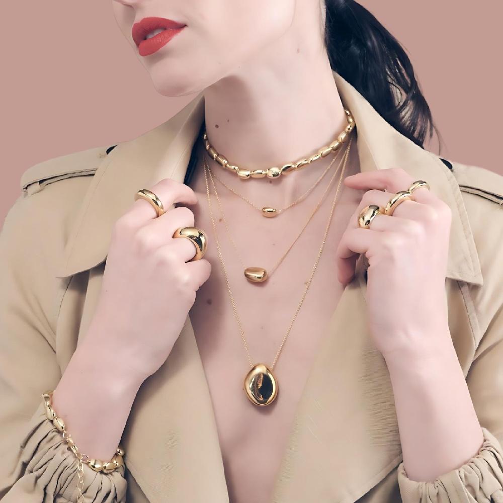 Unoaerre Collana in argento dorato | UNOAERRE Gioielli Convenienza