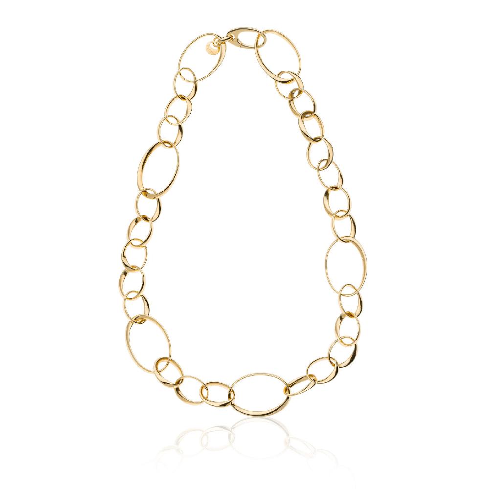 Unoaerre Collana donna catena in argento dorato | UNOAERRE Gioielli Presa