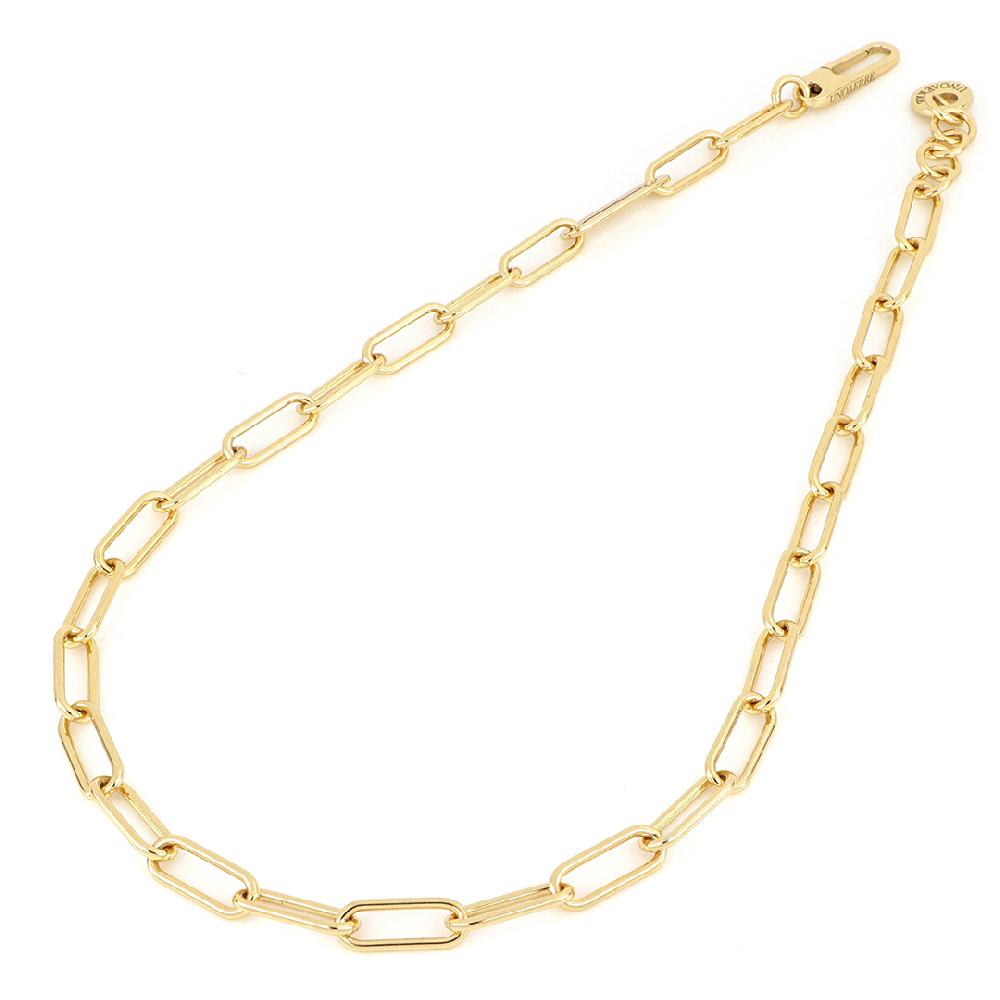 Unoaerre collana in argento dorato 501248 | UNOAERRE Gioielli Vendita Calda