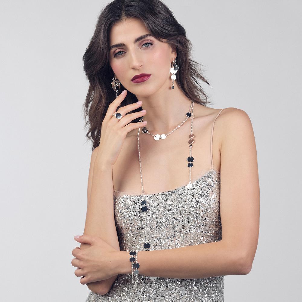 Unoaerre Collana lunga argentata | UNOAERRE Gioielli In Saldo