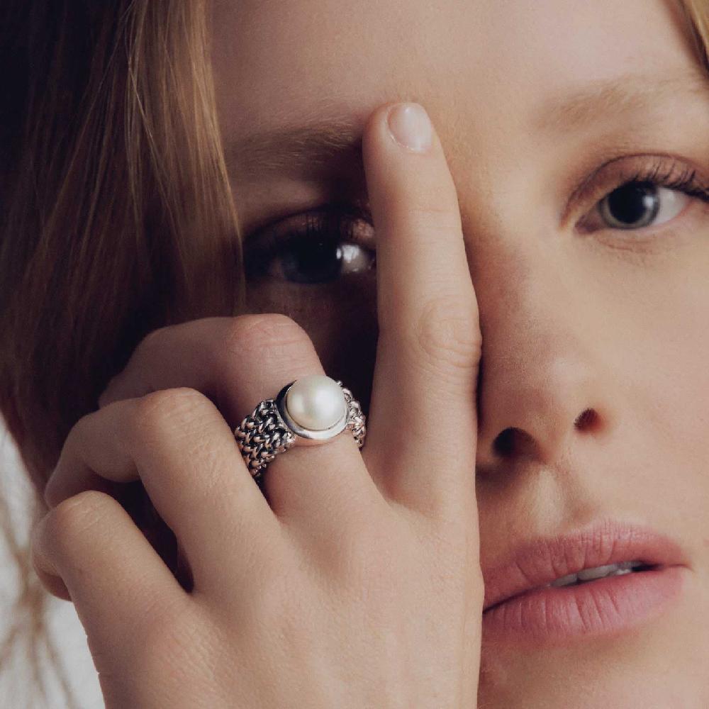 Unoaerre Anello donna in argento con perla naturale | UNOAERRE Gioielli Qualità Garantita