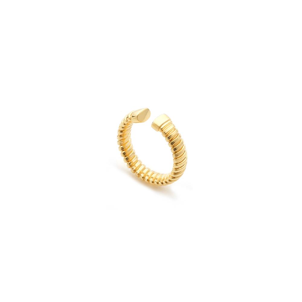 Unoaerre Anello tubogas in argento dorato | UNOAERRE Gioielli