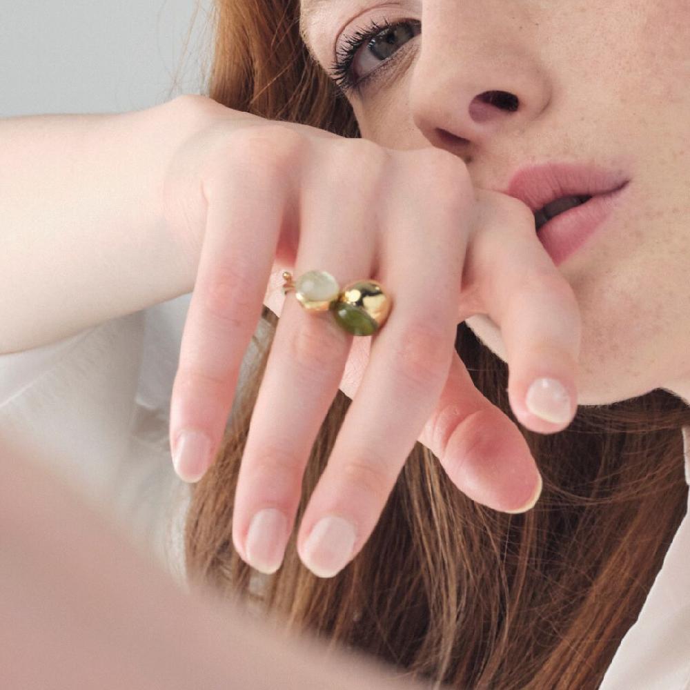 Unoaerre Anello in argento con pietre preziose | UNOAERRE Gioielli Saldi Di Fabbrica