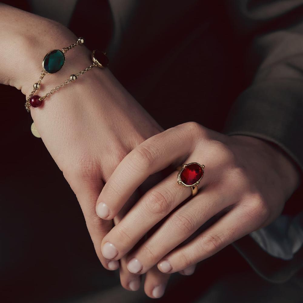 Unoaerre Anello con pietra rossa | UNOAERRE Gioielli In Vendita