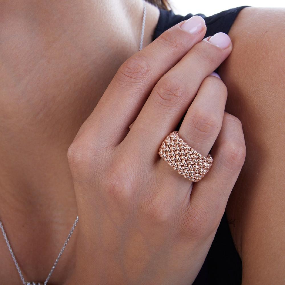 Unoaerre Anello in argento rosa | UNOAERRE Gioielli 2025