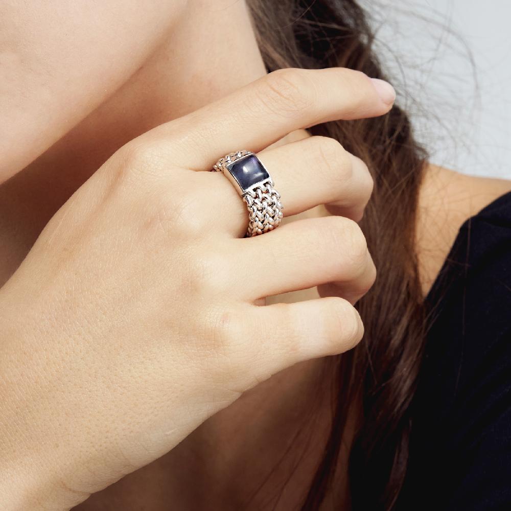 Unoaerre Anello in argento con ametista | UNOAERRE Gioielli Vendita