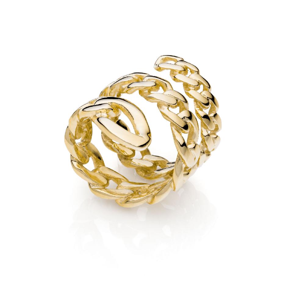 Unoaerre Anello donna catena dorata | UNOAERRE Gioielli