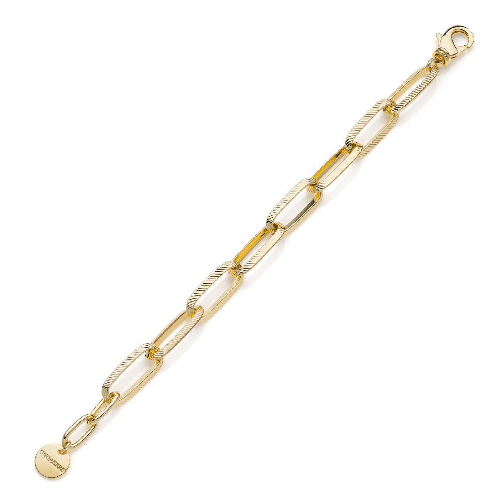 Unoaerre Bracciale dorato catena forzatina | UNOAERRE Gioielli 2025