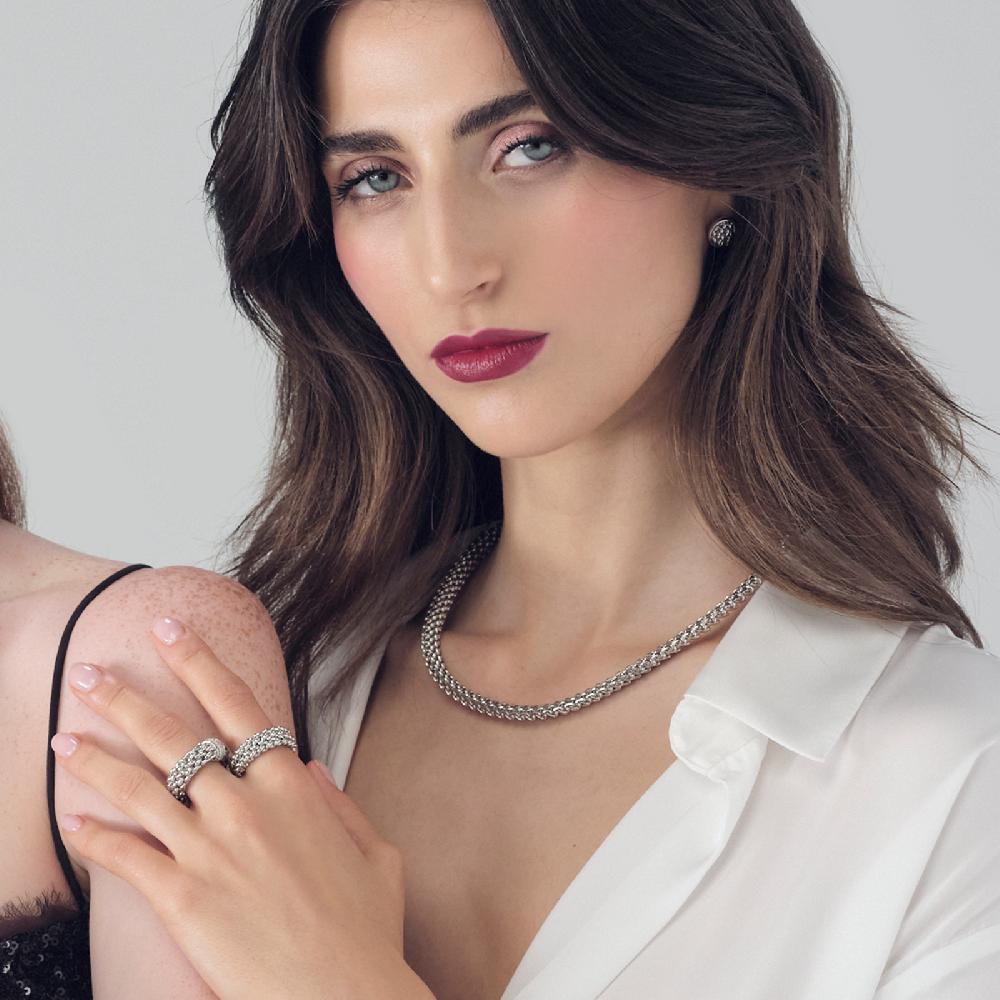 Unoaerre Collana in argento con zirconi | UNOAERRE Gioielli Consegna Veloce