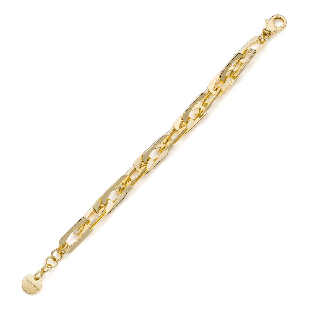 Unoaerre Bracciale dorato catena fantasia | UNOAERRE Gioielli Consegna Veloce