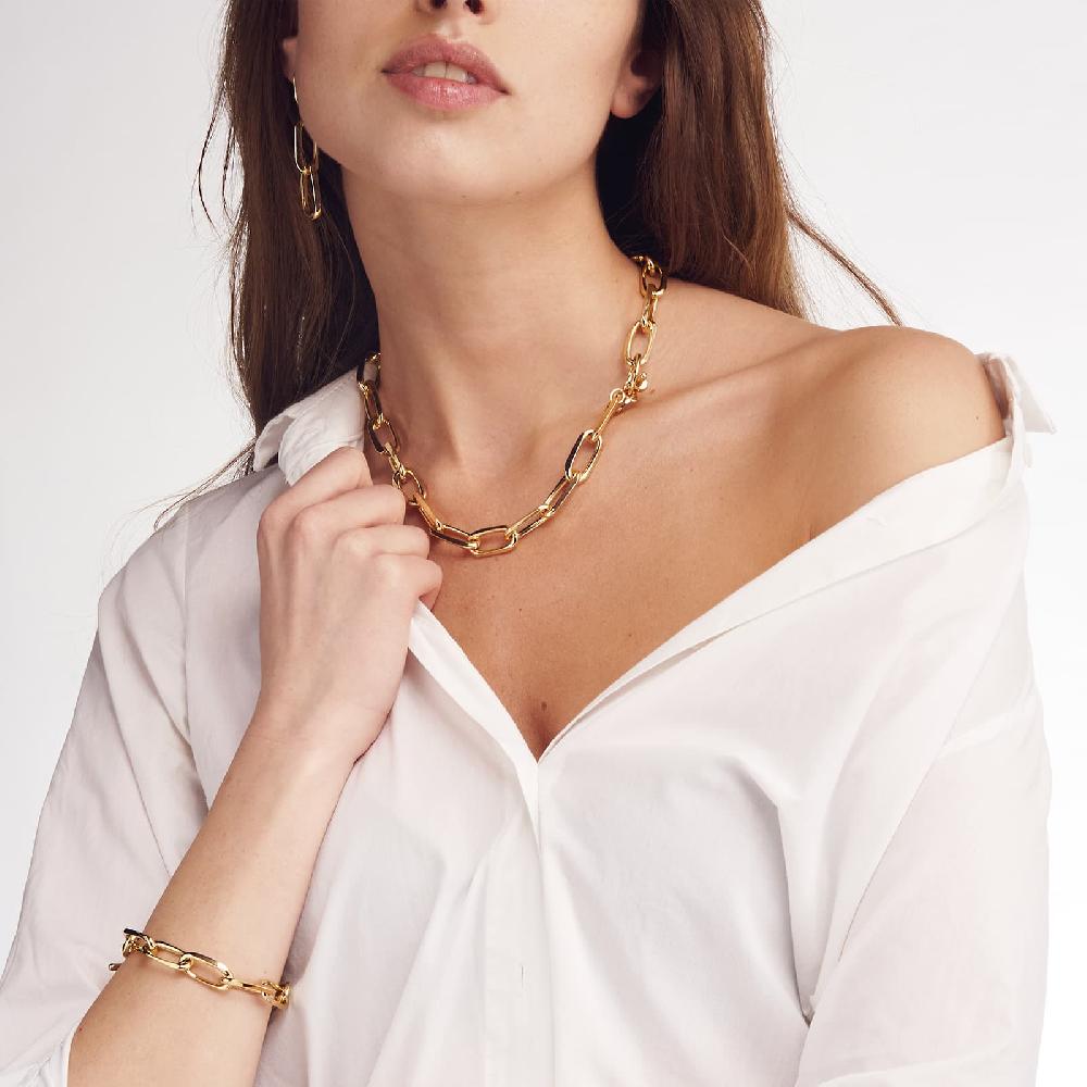 Unoaerre Bracciale di catena in bronzo dorato | UNOAERRE Gioielli Novità