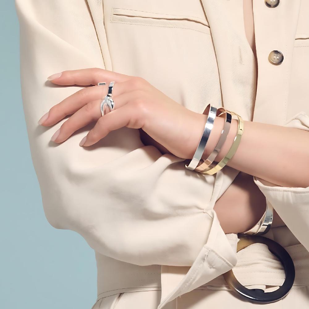 Unoaerre Bracciale bangle argentato | UNOAERRE Gioielli Sconto
