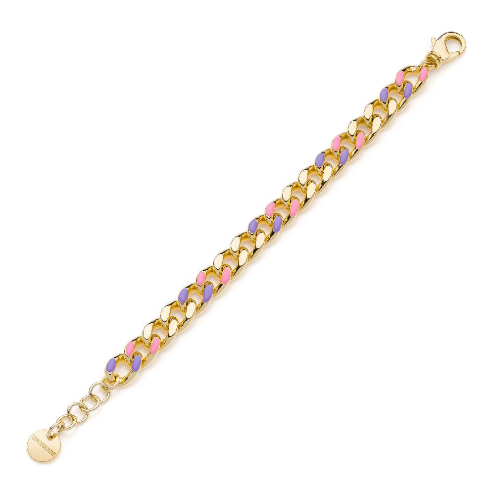 Unoaerre Bracciale groumette smalto rosa e lilla | UNOAERRE Gioielli Nuovo