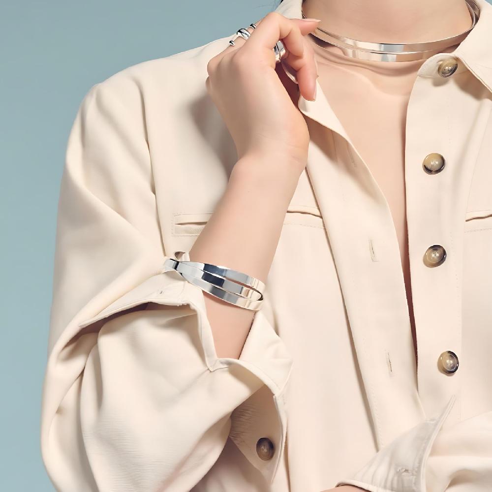 Unoaerre Bracciale rigido argentato | UNOAERRE Gioielli Spedizione Gratuita